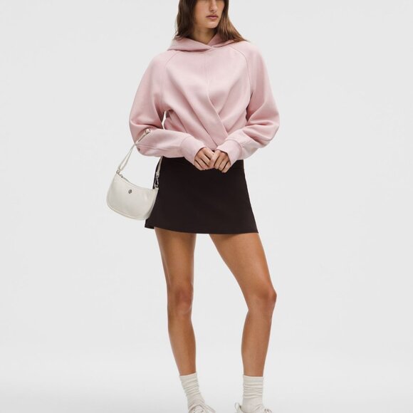 Scuba Cropped Wrap Pullover Hoodie - Picture 2 of 8